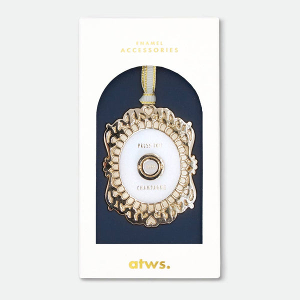 Press for champagne - Christmas ornament