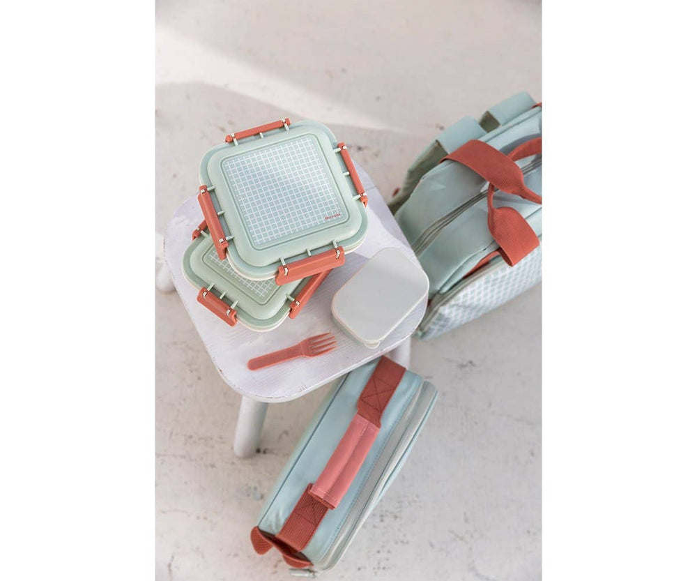 Large Sage Color Lunch Box