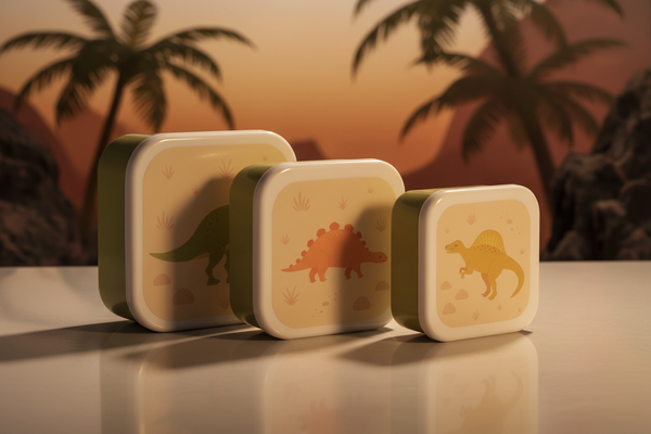 Dinosaur Desert Snack Boxes - 3-Pack