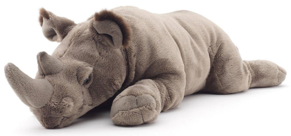 Rhinocéros couché - 54 cm (longueur) - doudin/peluche Uni Toys