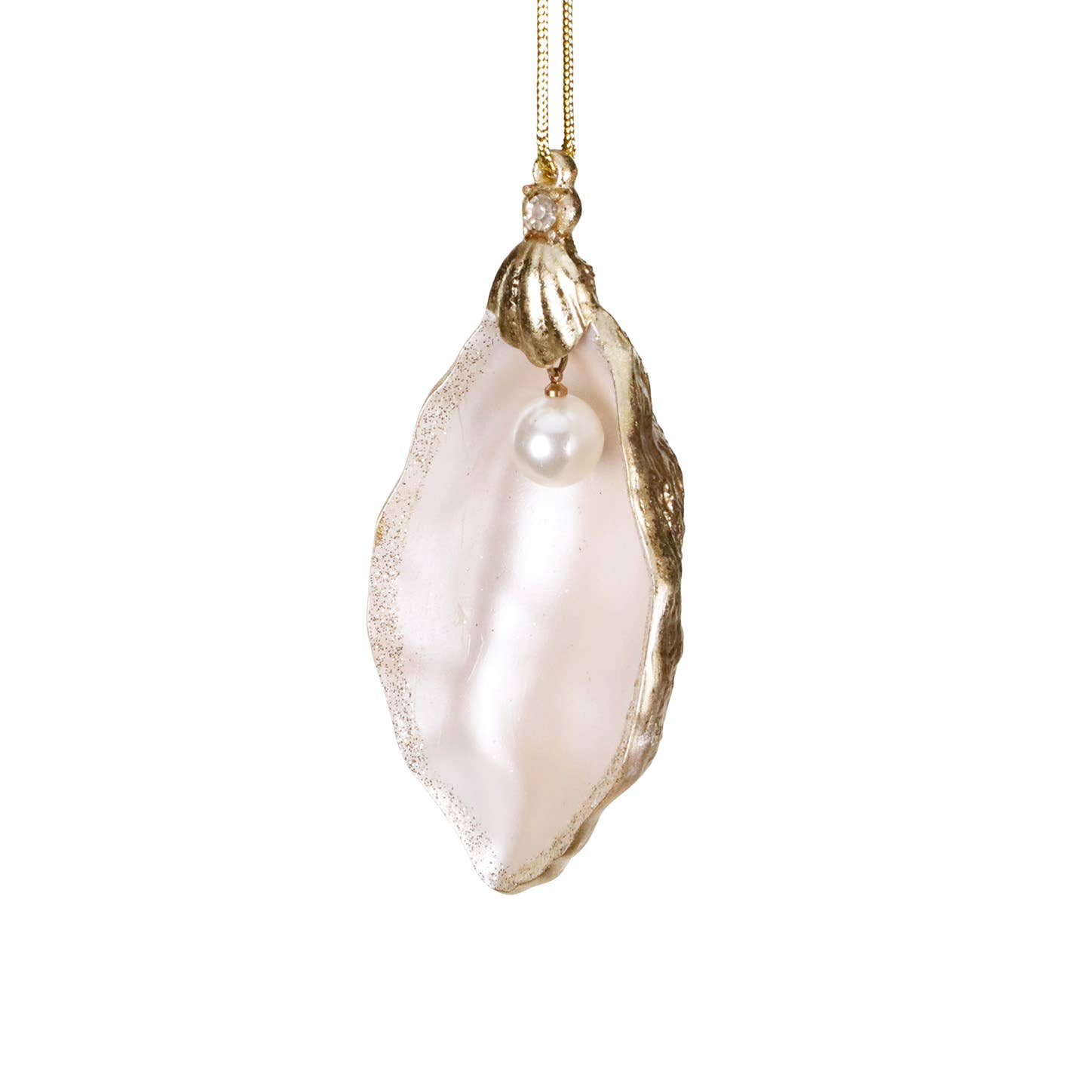 Boule de Noël Huître avec Perle