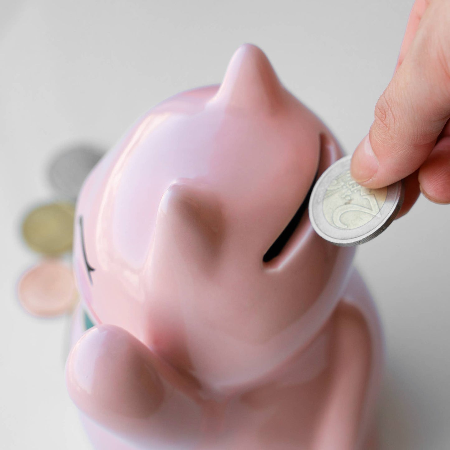 Pink Lucky Cat Piggy Bank
