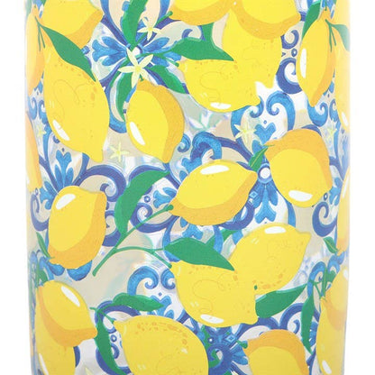 Can-Shaped Glass with Lemon Print