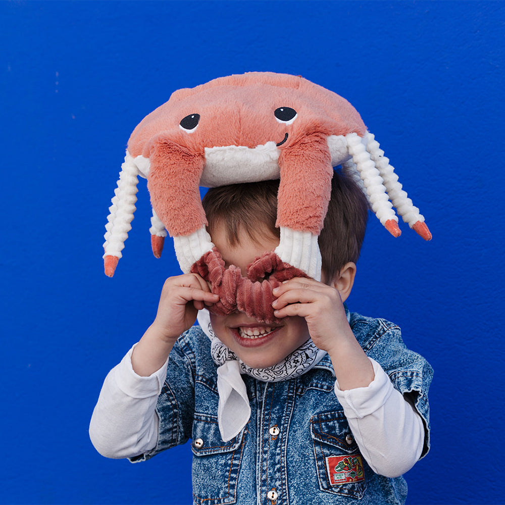 Peluche crabe Cassecou maman et son bébé terracotta – Les Ptipotos