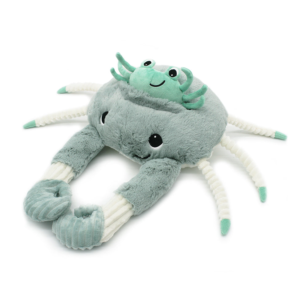 Peluche crabe Cassecou maman et son bébé menthe – Les Ptipotos – vue 3
