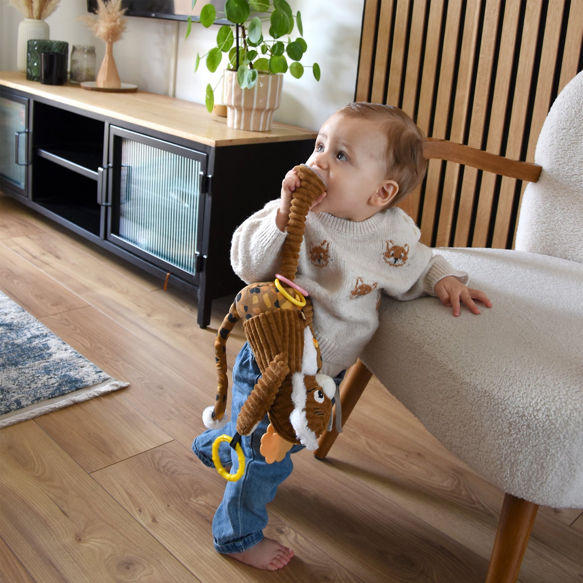 Peluche d'activités nomade Spéculos le tigre – vue 2