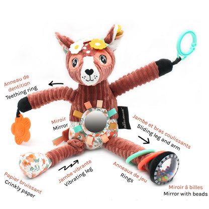 Peluche d'activités nomade Mélimélos la biche – vue 3