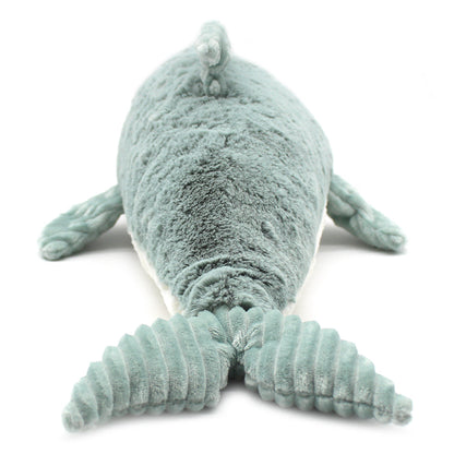 Peluche dauphin Tofou maman et son bébé vert menthe – Les Ptipotos – vue 6