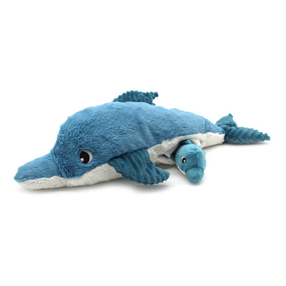 Peluche dauphin Tofou maman et son bébé bleu – Les Ptipotos – vue 3