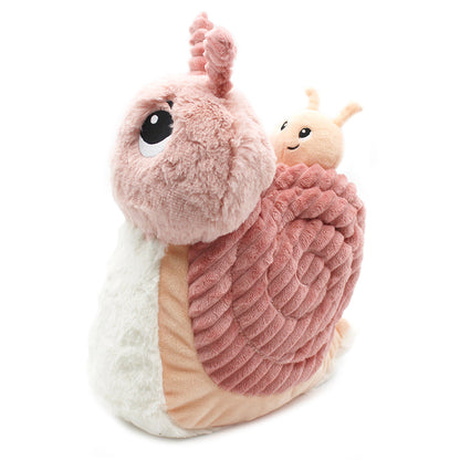 Peluche escargot Speedou maman et son bébé rose – Les Ptipotos – vue 3