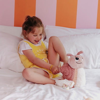 Peluche escargot Speedou maman et son bébé rose – Les Ptipotos – vue 2