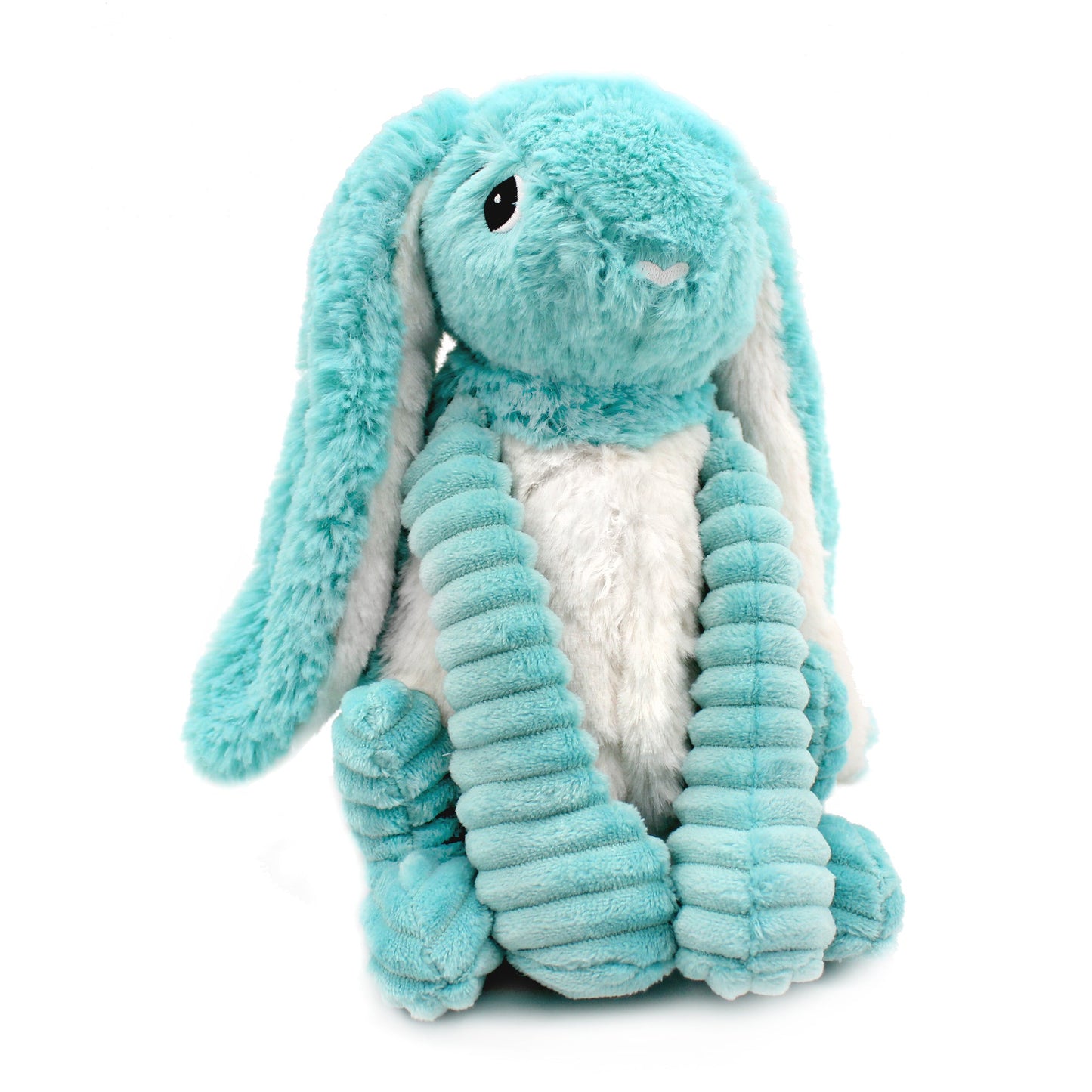 Peluche lapin Toudou maman et son bébé bleu aqua – Les Ptipotos – vue 3