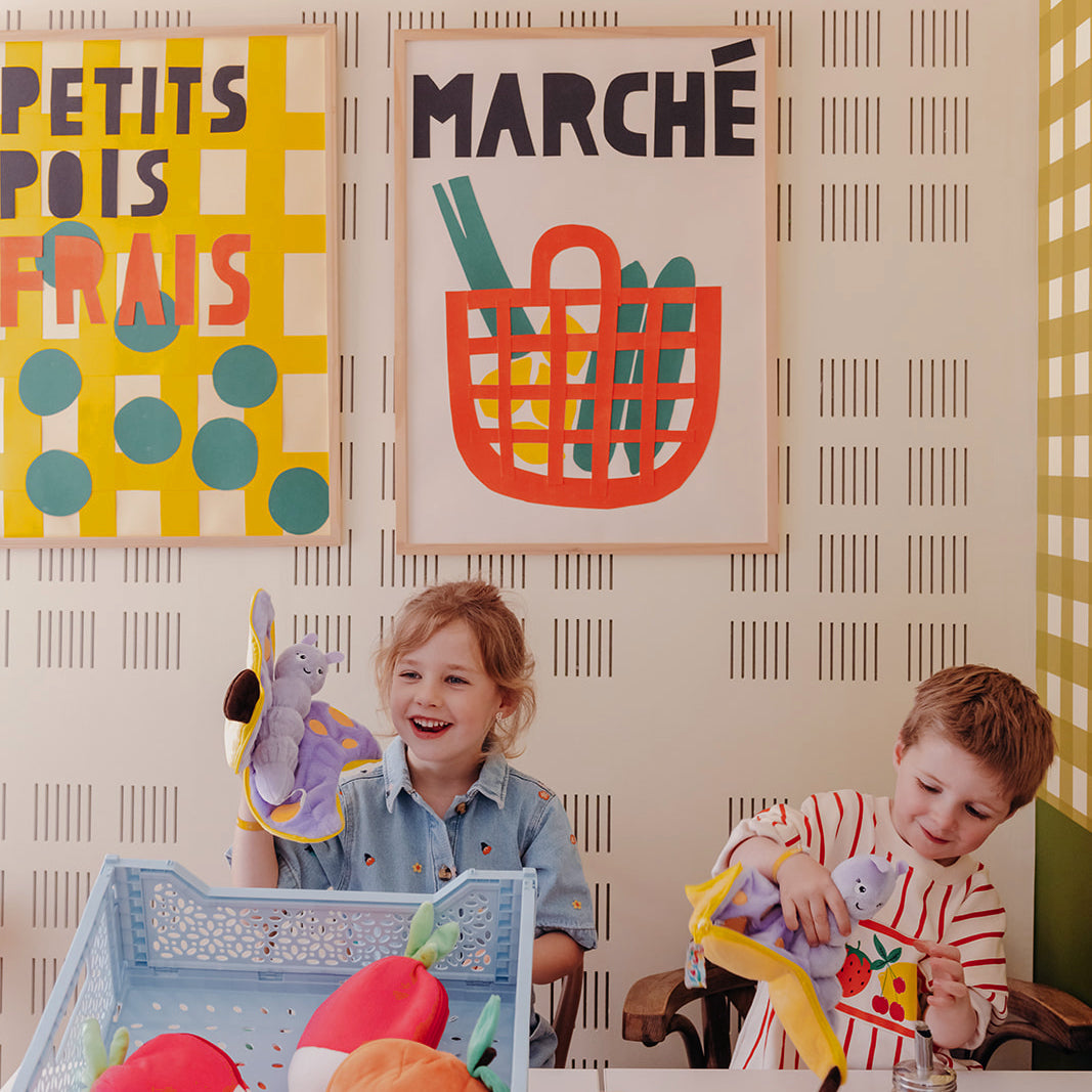 Peluche réversible Poppet le papillon/banane – Flipetz – vue 2