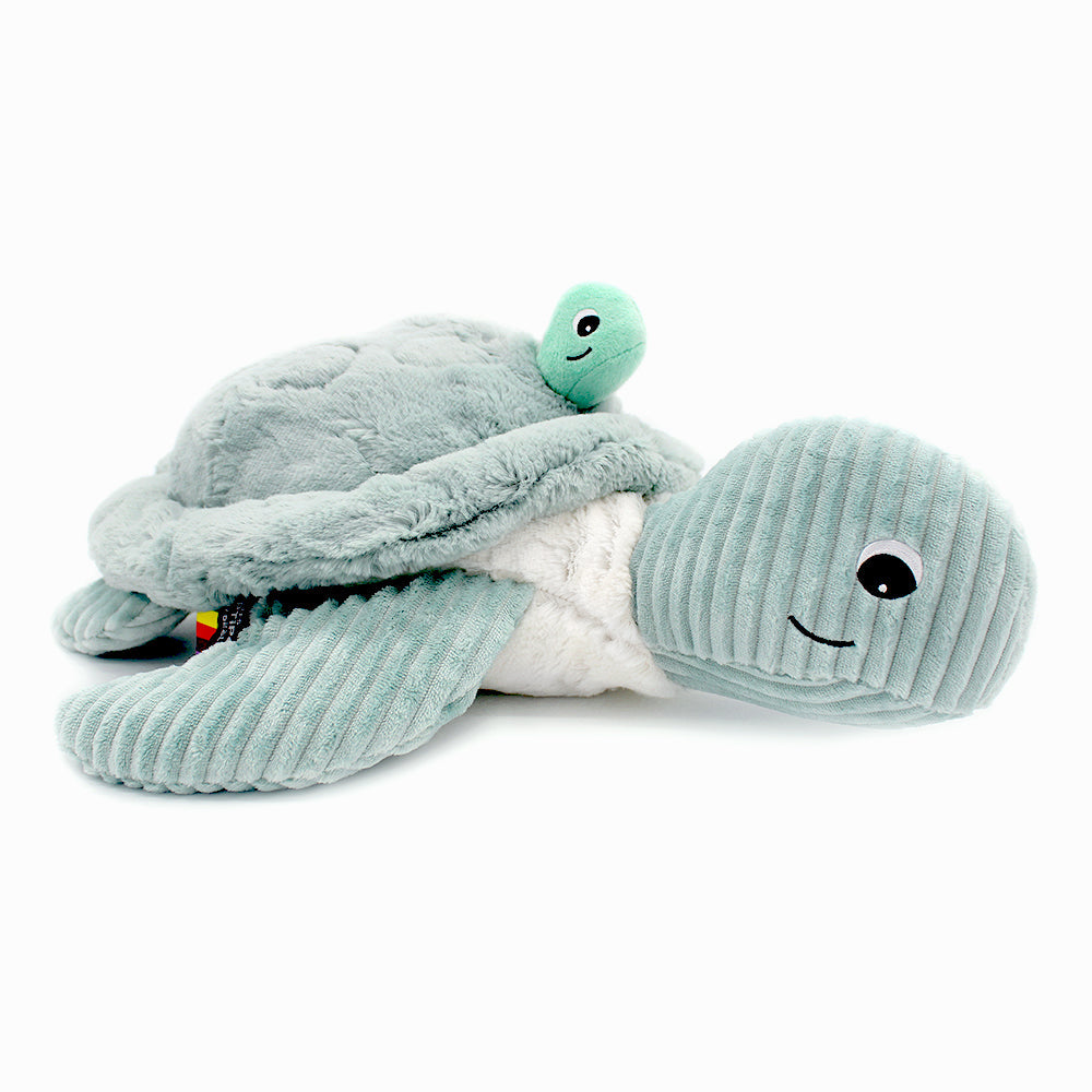 Peluche tortue géante Sauvenou maman et son bébé menthe – Les Ptipotos