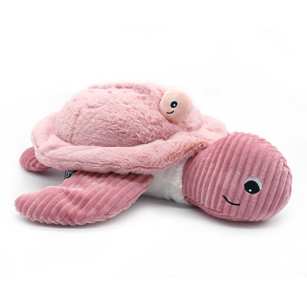 Peluche tortue géante Sauvenou maman et son bébé rose – Les Ptipotos