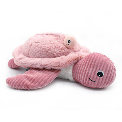 Peluche tortue géante Sauvenou maman et son bébé rose – Les Ptipotos – vue 3
