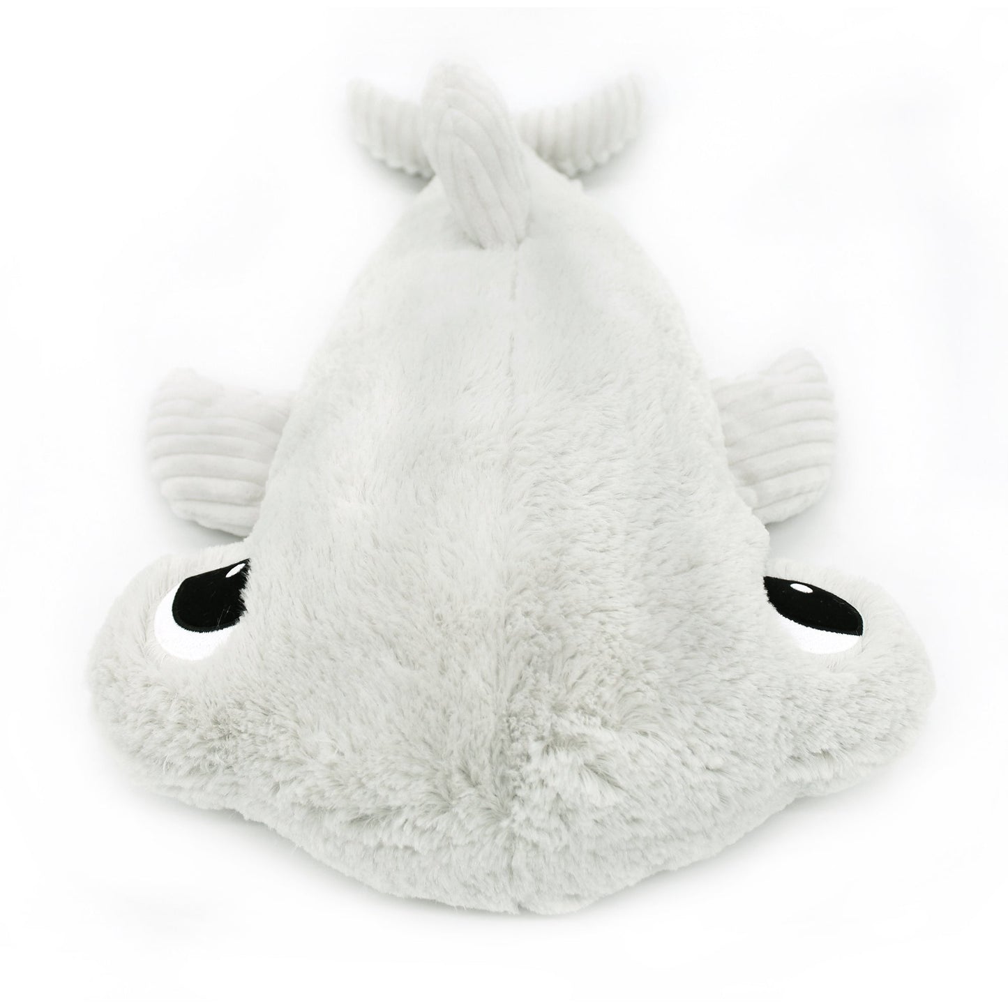 Peluche requin marteau Clou maman et son bébé gris clair – Les Ptipotos – vue 3