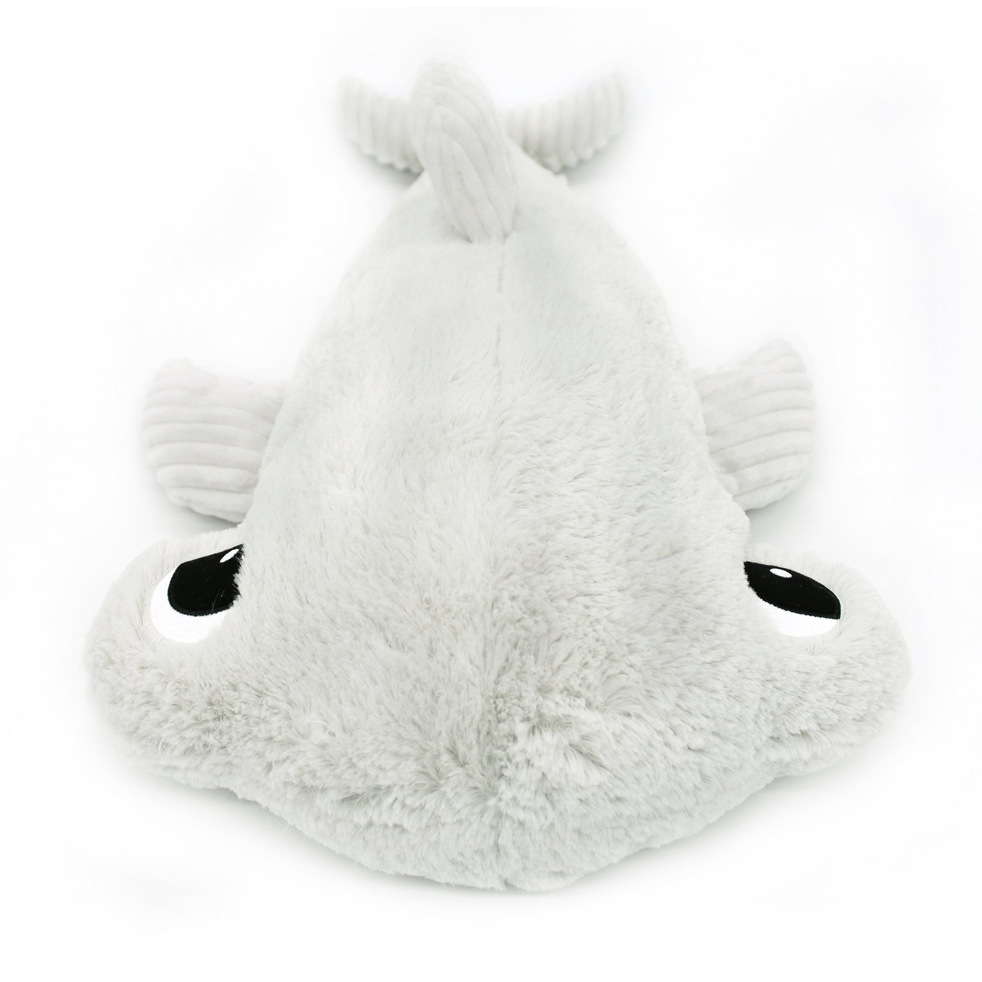 Peluche requin marteau Clou maman et son bébé gris clair – Les Ptipotos – vue 3