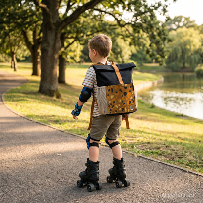 Sac à dos Rolltop mini-coursier Spéculos le tigre – vue 2