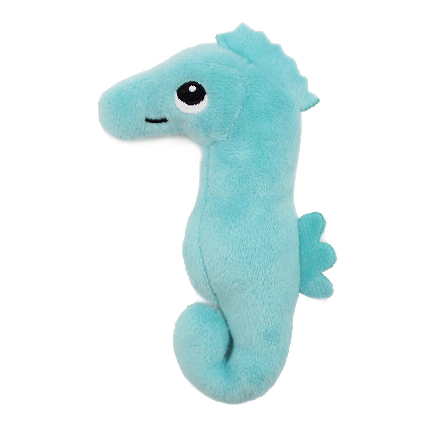 Peluche hippocampe Papadou papa et son bébé bleu aqua – Les Ptipotos – vue 6