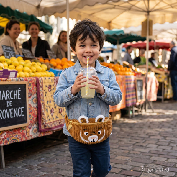 Sac banane en velours côtelé Spéculos le tigre – vue 2