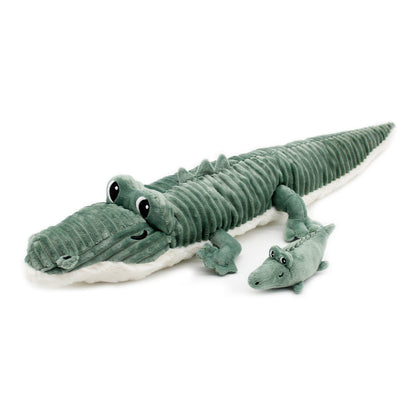 Peluche crocodile Croketou maman et son bébé vert – Les Ptipotos