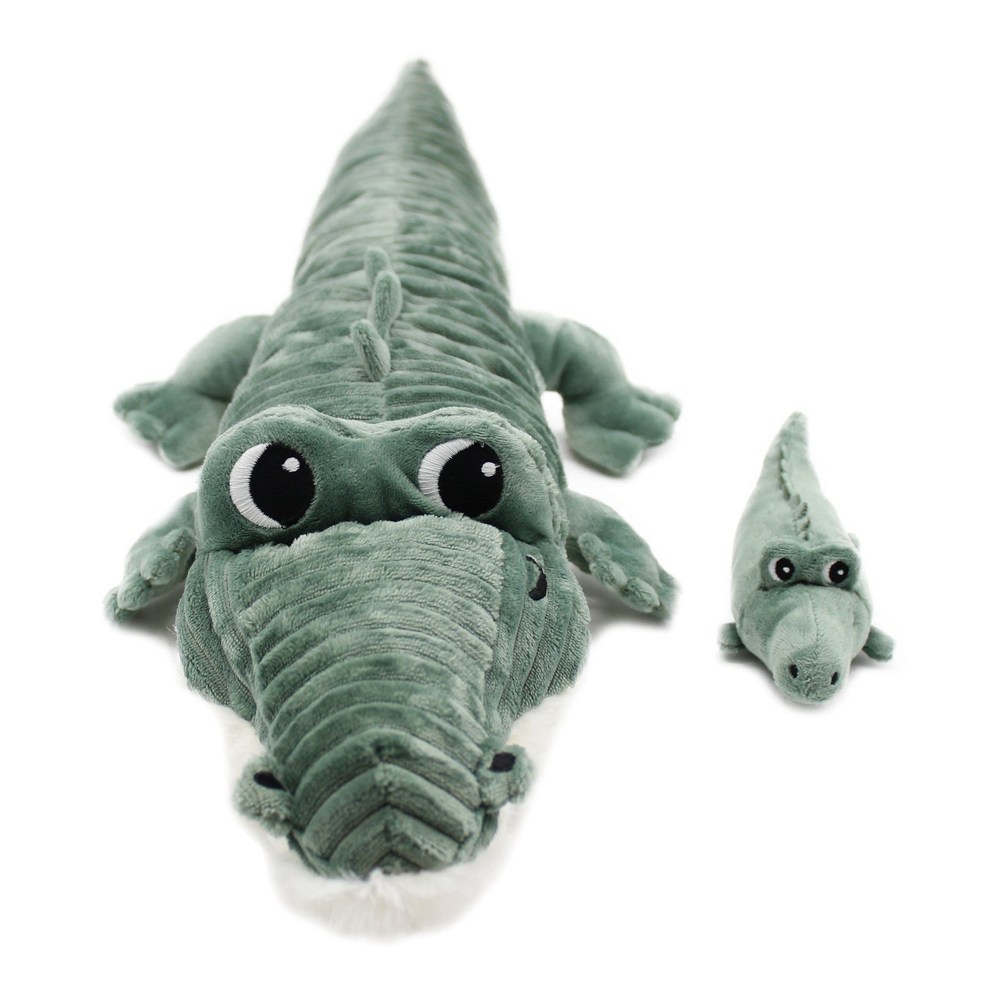 Peluche crocodile Croketou maman et son bébé vert – Les Ptipotos – vue 6