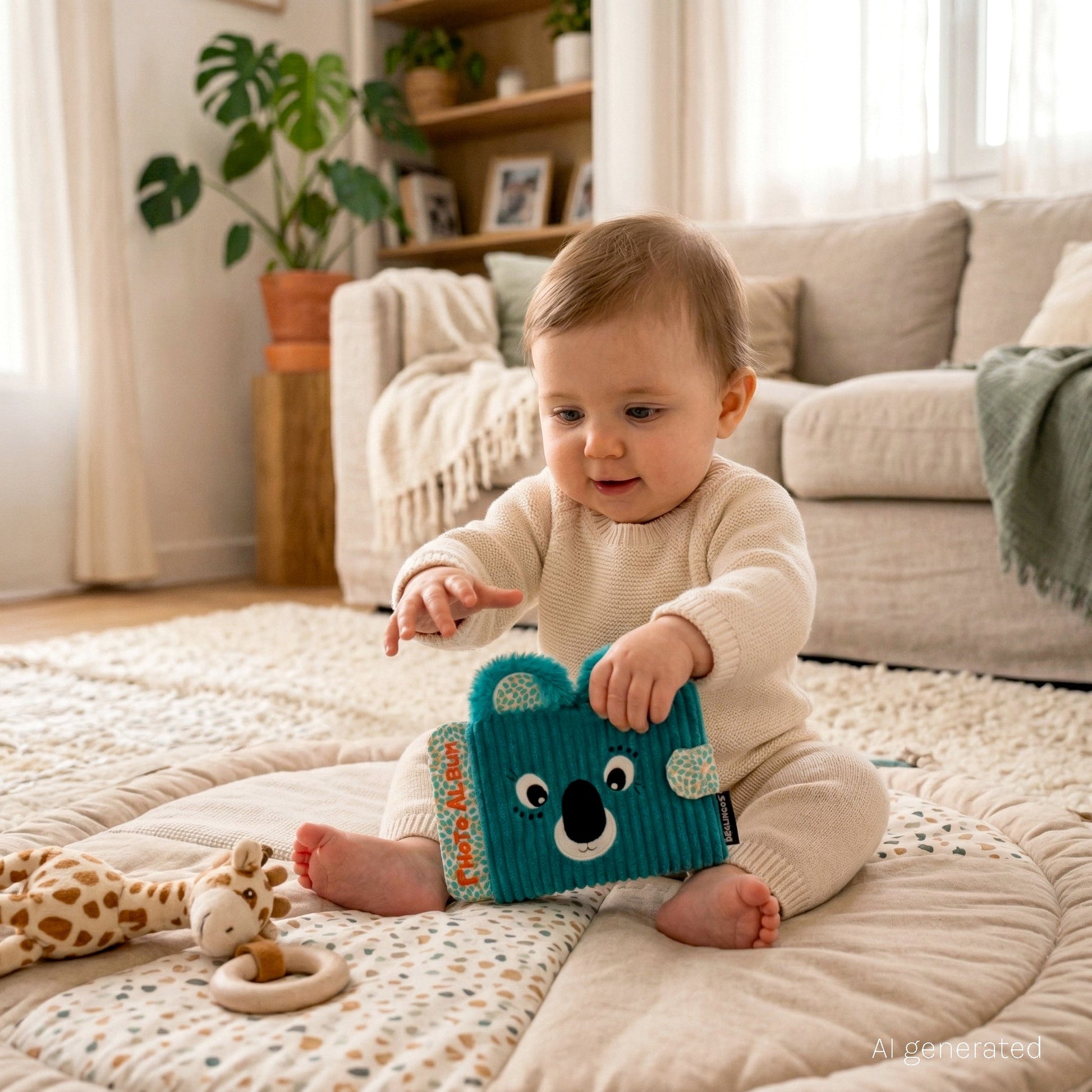 Album photo bébé en tissu Berlingos le koala – vue 2