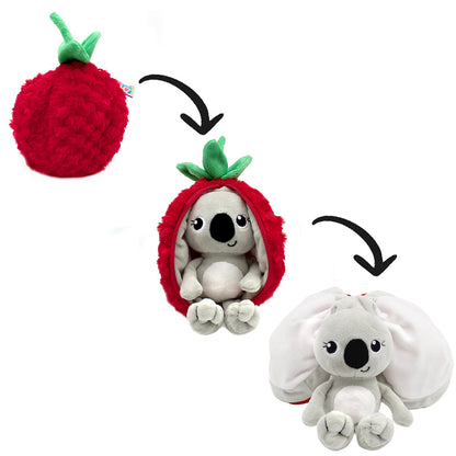 Peluche réversible Tartlet le koala/framboise – Flipetz