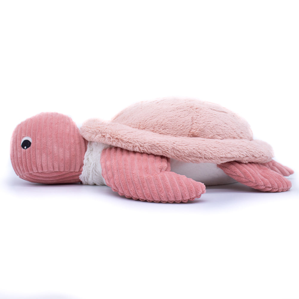 Peluche tortue géante Sauvenou maman et son bébé rose – Les Ptipotos – vue 7