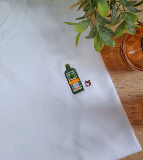 T-Shirt Brodé Jagermeister - t-shirt brodé Juste un T-shirt