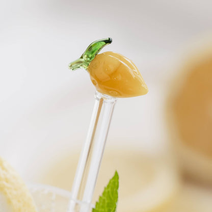 Agitateurs à cocktail en verre Citron