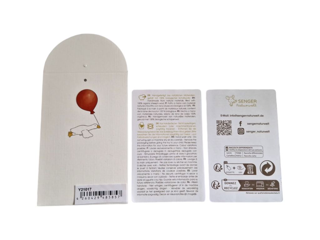 Small plush rabbit | White