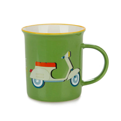 Mug, Ride, 312 ml, green, ceramic