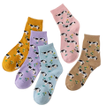Pastel Cows &amp; Flowers Socks
