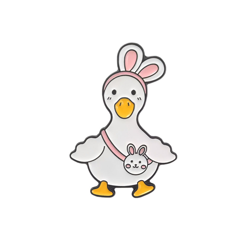 Schoolgirl White Duck Pin