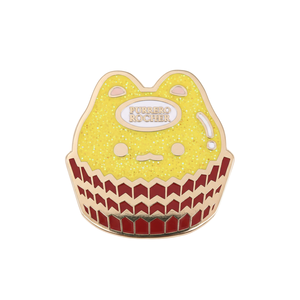 Pin's Chat "Purrero Rocher"