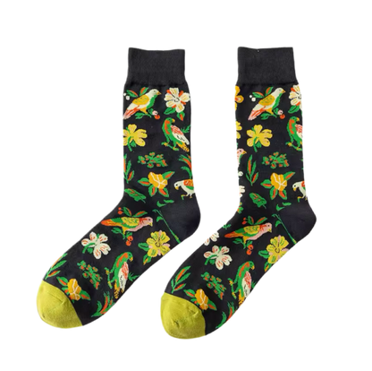 Chaussettes Oiseaux & Fleurs Exotiques