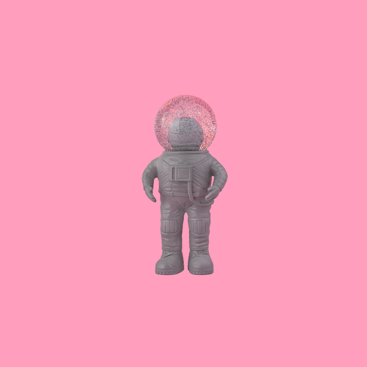 Globo di neve astronauta grigio
