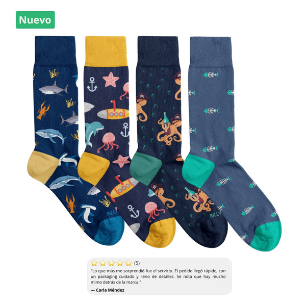 Pack Chaussettes Ocean Lover 🌊🐙🦈