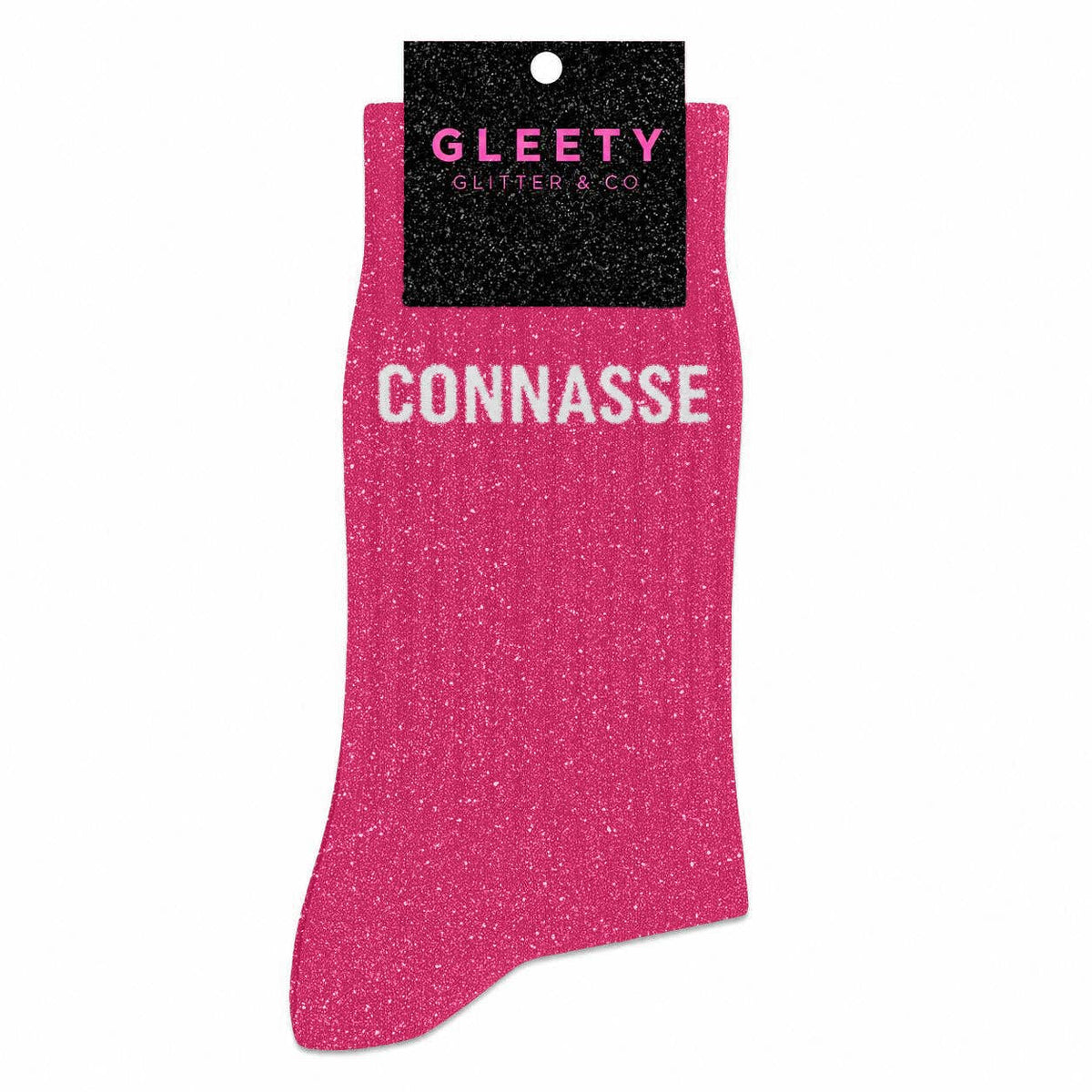 Chaussettes à Paillettes Connasse Fuschia – Gleety