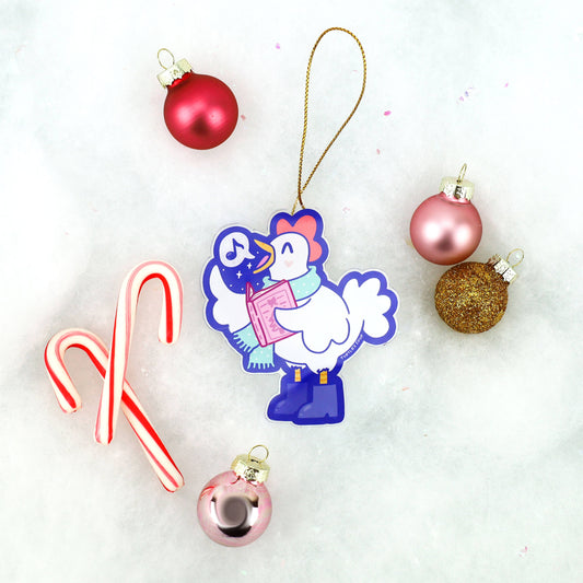 Singing Hen Christmas Decoration