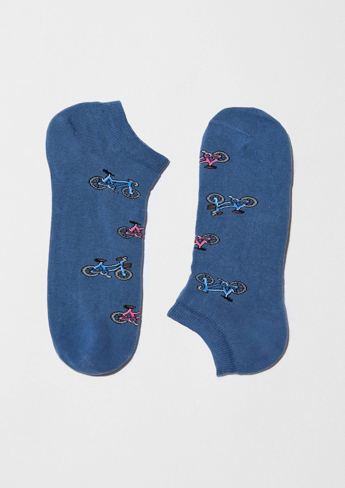 BeBicycle Bleu - Socquettes 100 % coton biologique