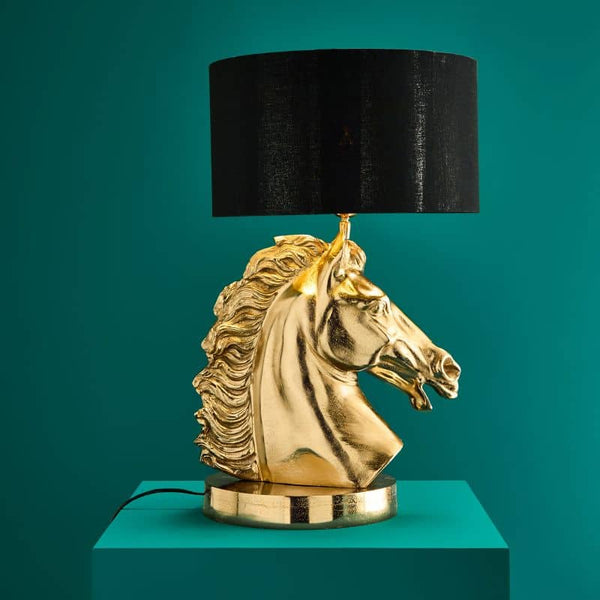 Gold Horse Table Lamp
