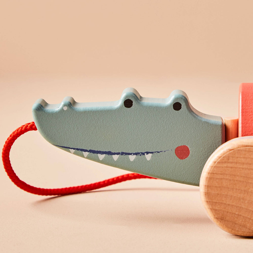 Jeu Jouet à Tirer Crocodile FSC® en Bois