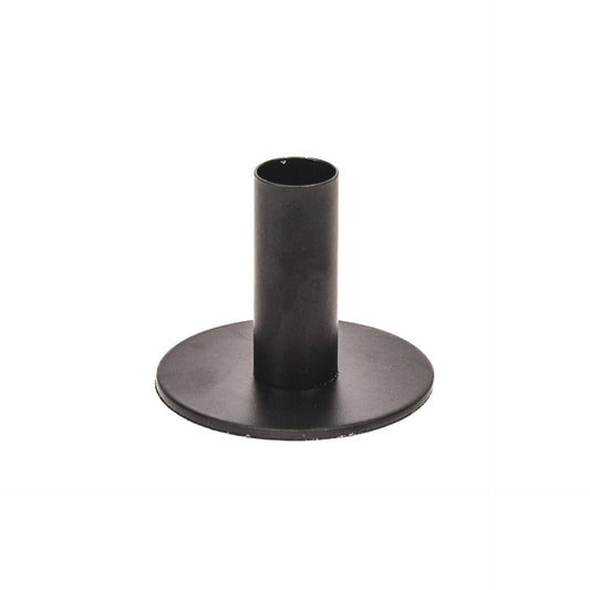 Candlestick - Basic - Metal - Black - 8x8x6.5cm