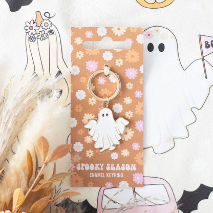 Groovy Ghost Keychain