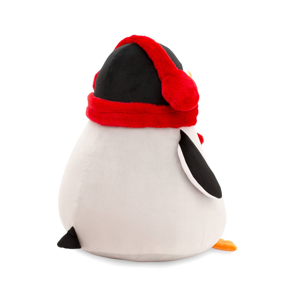 Penguin plush toy with scarf - 20 cm - 0+