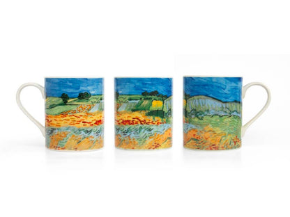 Mug in a box, Van Gogh, Wheat Field Under Thunderclouds