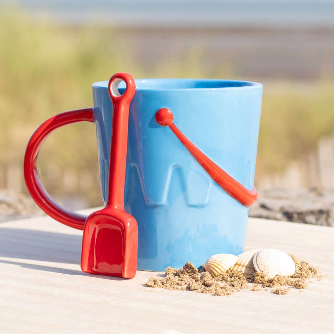 Mug seau de plage avec cuillère pelle